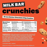 Milk Bar Brown Butter Chocolate Chip Crunchies - Snack Size Food & Drink