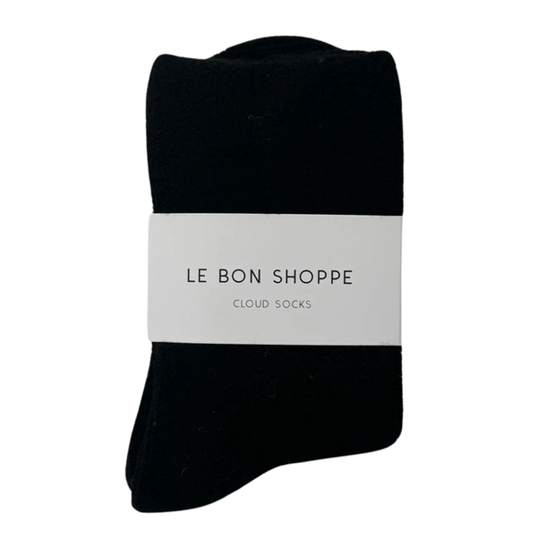 Le Bon Shoppe Cloud Socks - Black Accessories