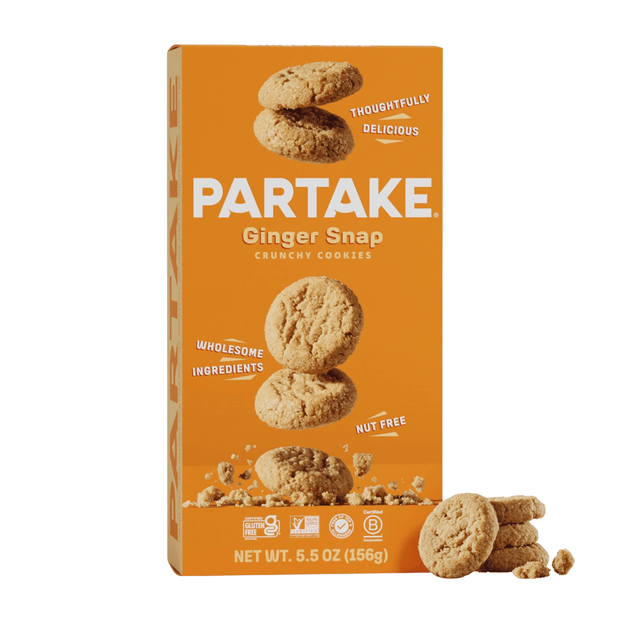 Partake Ginger Snap Cookies Food & Drink