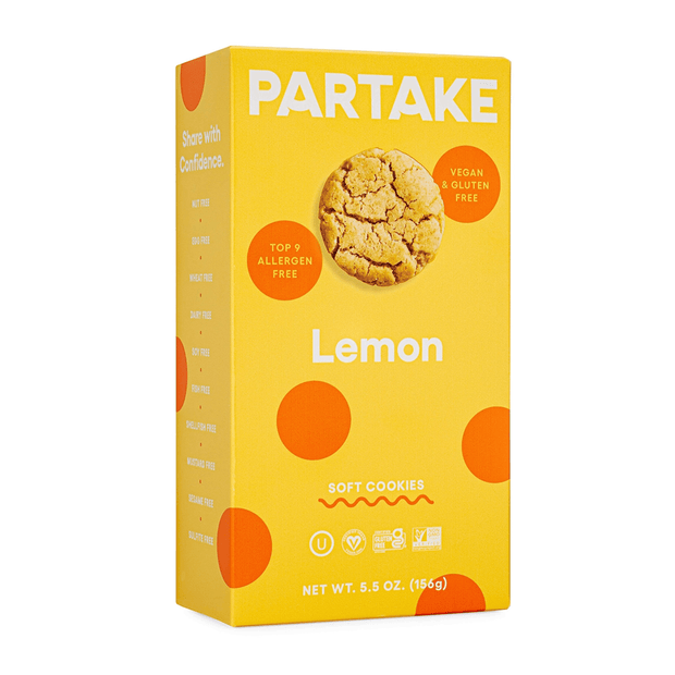 Partake Soft Baked Lemon Cookies Food & Drink