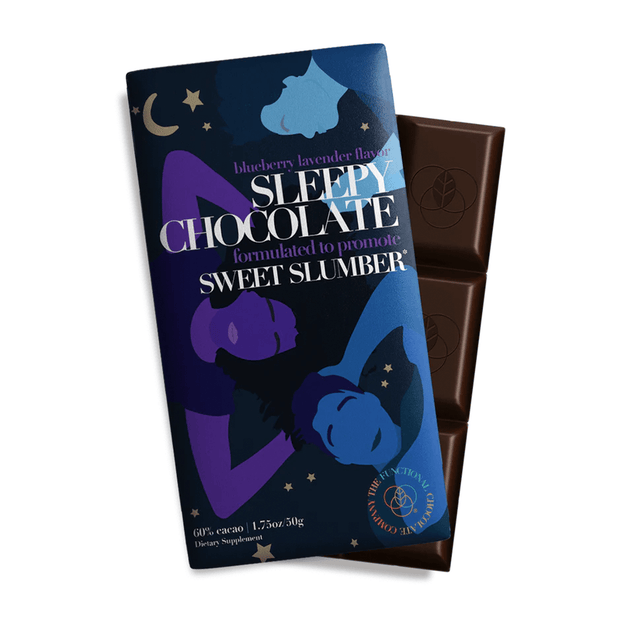 The Functional Chocolate Company Sleepy Chocolate - Sleep Formula - Blueberry Lavender Food & Drink